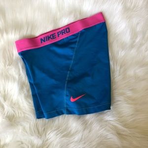 Nike Pro Spandex - Blue/Pink